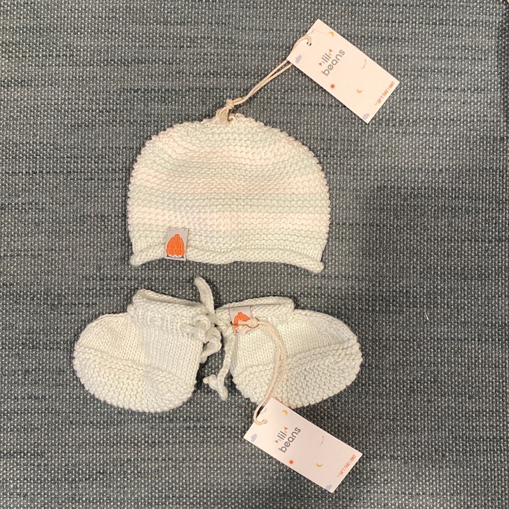 STIK baby beanie and booties